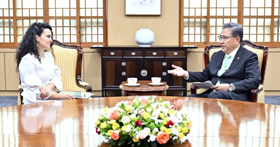 박진 외교부장관, 녹색기후기금(GCF) 사무총장 면담